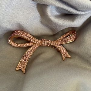 KJL Pink Bow Brooch